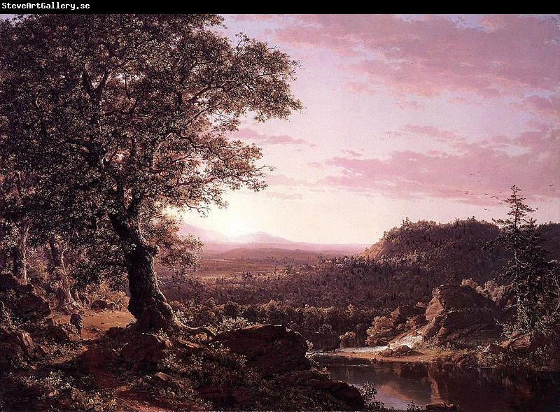 Frederic Edwin Church July Sunset, Berkshire County, Massachusetts